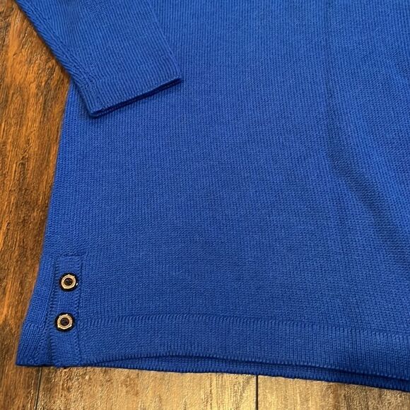 adobe knits 100% alpaca sweater size XL in GUc made in New Zealand blue color - Picture 2 of 10